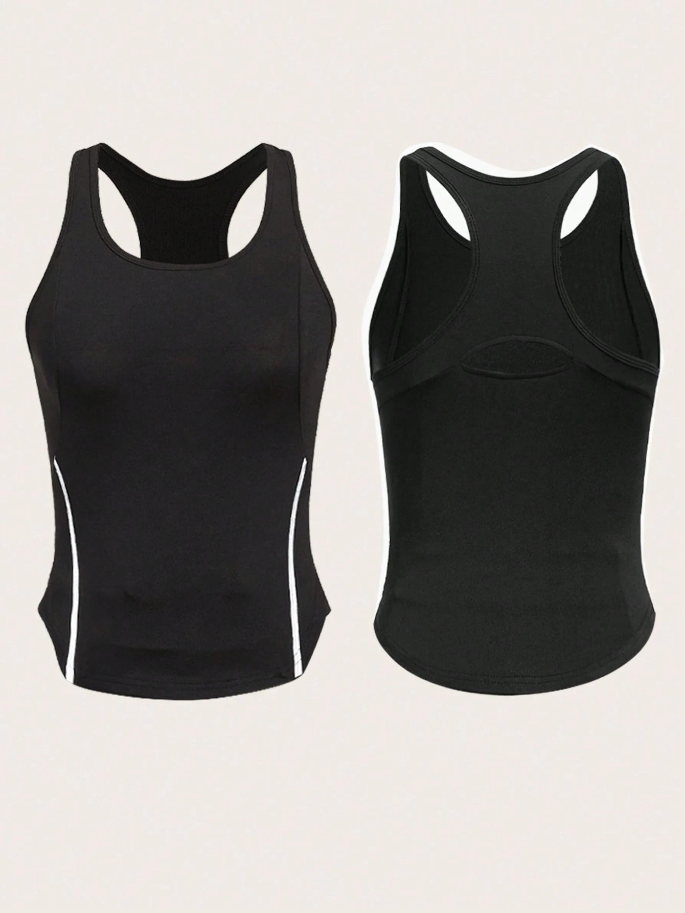 Eassivo 3Pcs Contrast Binding Sports Set Gym Clothes Workout Clothes Workout Women Set Gym Women Outfit